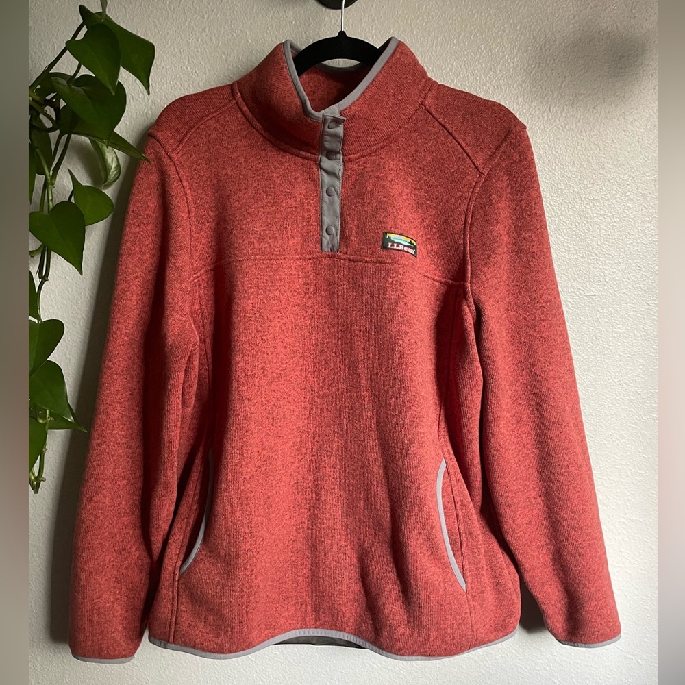 L.L. Bean Quarter Sweater Fleece Outdoor Pullover